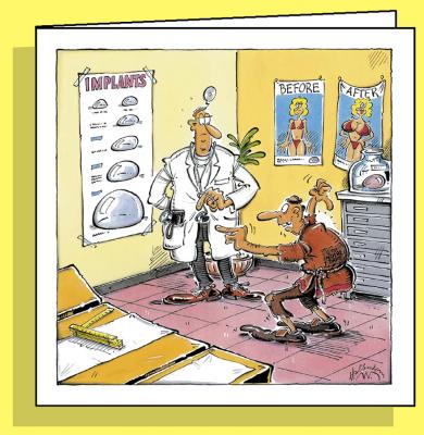 Implants, Doppelkarte mit Couvert / Handsigniert