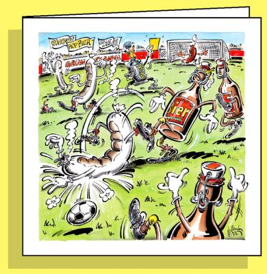 Grümpelturnier, Doppelkarte mit Couvert / Handsigniert