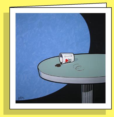 I Love NY, Doppelkarte mit Couvert / Handsigniert