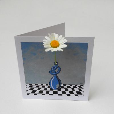 FlowerCard , Karte kann mit einer kleinen Blume bestückt werden. Wasserbehälter in der Karte