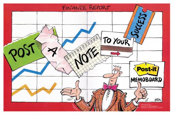 3M Memoboard Bank, Post It Memoboard 