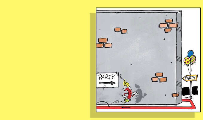 Birthday Card Labyrinth, Doppelkarte mit Couvert 15x15 cm